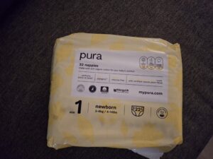 Pura Nappies. 22 stuks per pak.